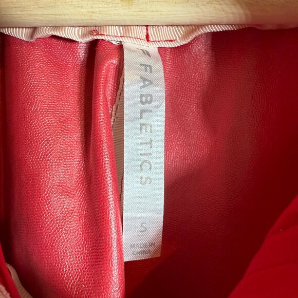 Fabletics x Madelaine Petsch Giana Full Zip Rain Jacket Womens Small Red Outdoor - Picture 9 of 13